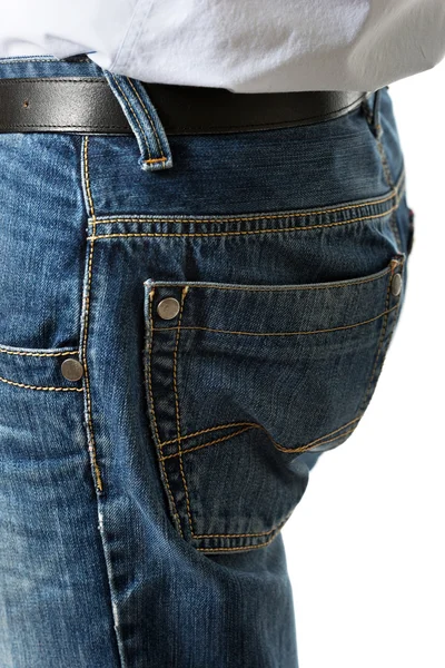 Mannen in jeans broek — Stockfoto