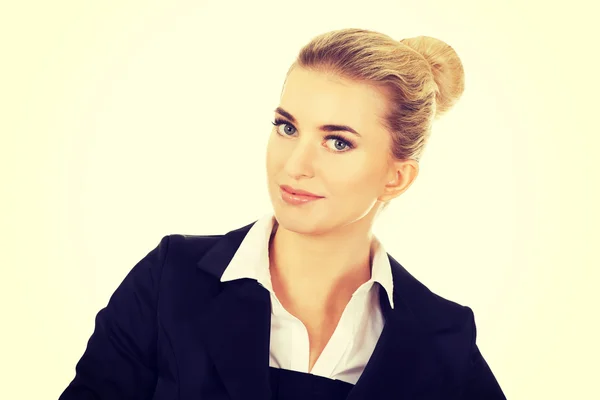 Young smile blonde businesswoman — Stock Photo, Image