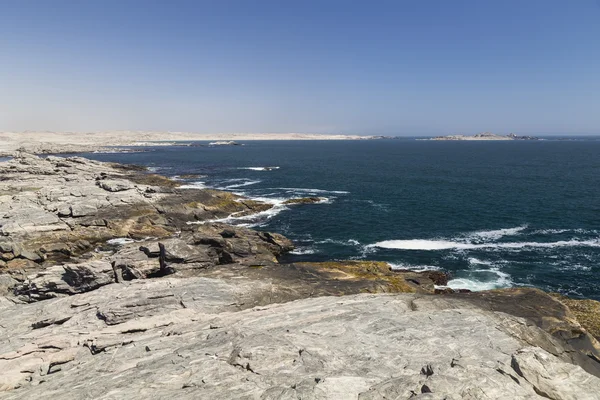 Linia brzegowa w punkcie Diaz, Namibia, Afryka — Zdjęcie stockowe