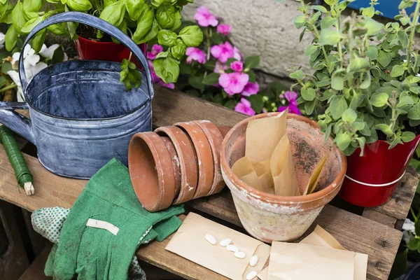 Werkzeuge für die Gartenarbeit — Stockfoto
