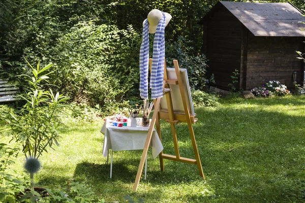 Pittura in giardino — Foto Stock