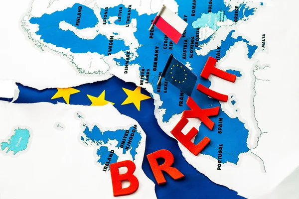 BREXIT, quinta-feira negra na União Europeia — Fotografia de Stock