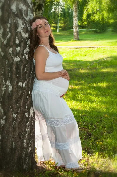 Wanita hamil — Stok Foto