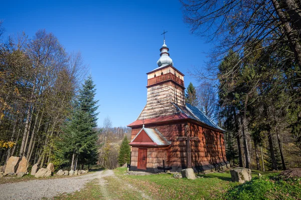 Деревянная церковь в Шимбарке, Польша — стоковое фото