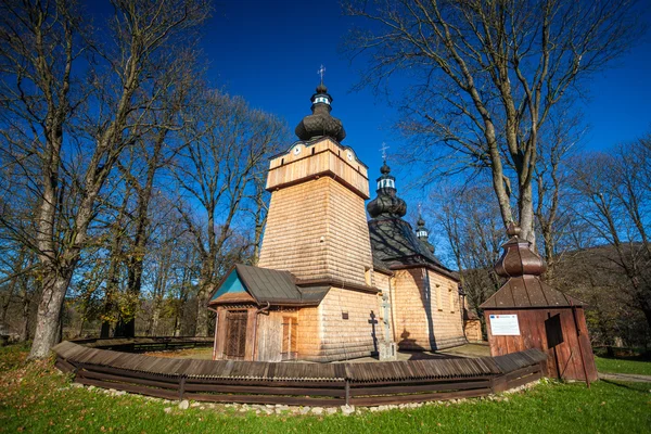 Ξύλινη εκκλησία στο Hanczowa, Πολωνία — Φωτογραφία Αρχείου