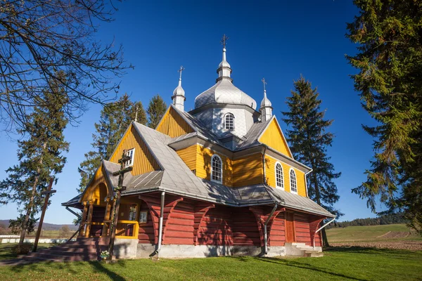 Église en bois en Magdalena, Pologne — Photo