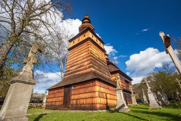 Деревянная церковь в Котане, Польша — стоковое фото