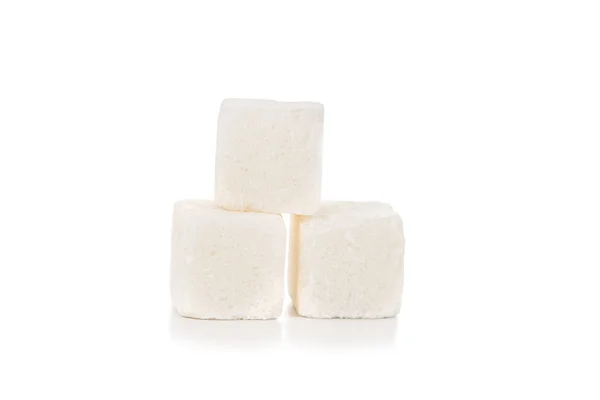 Pezzi di zucchero bianco — Foto Stock