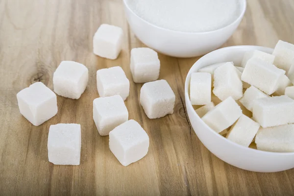 Beyaz bir kase şeker — Stok fotoğraf