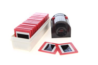 Eski slaytlar ve projektör  