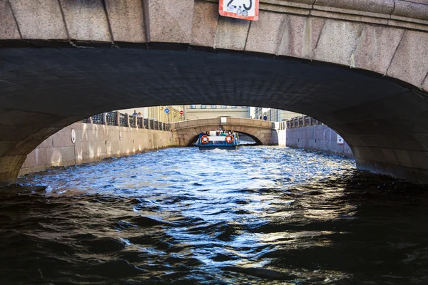 Most na řece Moika v Petrohradu, Rusko — Stock fotografie