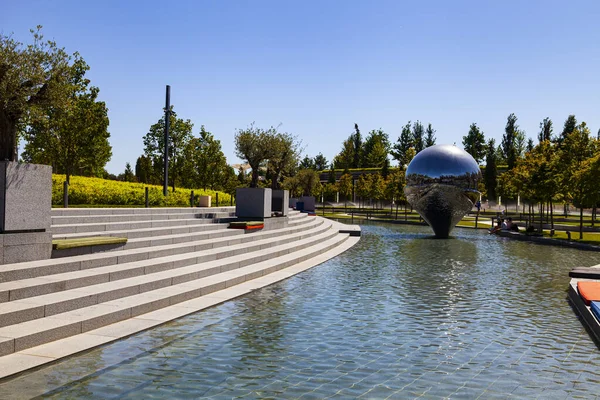 Stadspark Krasnodar Galitsky Park Beeldhouwkunst Geolocatie Landschapsarchitectuur Krasnodar Rusland Juli — Stockfoto