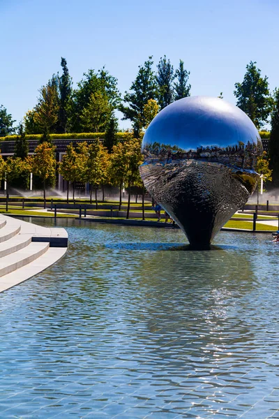 Parc Municipal Krasnodar Parc Galitsky Sculpture Géolocalisation Aménagement Paysager Krasnodar — Photo