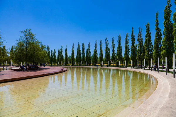 Stadtpark Krasnodar Oder Galitsky Park Die Menschen Spazieren Einem Malerischen — Stockfoto