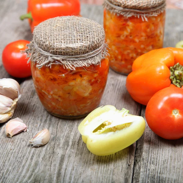 Canning vegetables — Stock Photo, Image