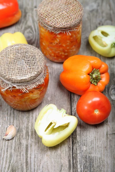 Canning vegetables — Stock Photo, Image