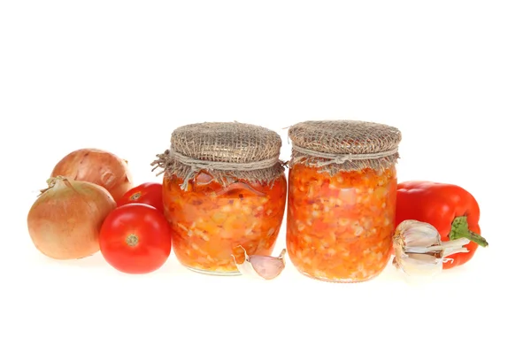 Canning vegetables — Stock Photo, Image