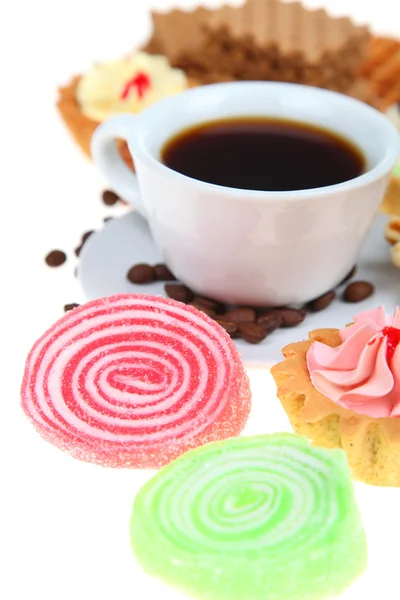Caffè e waffle — Foto Stock