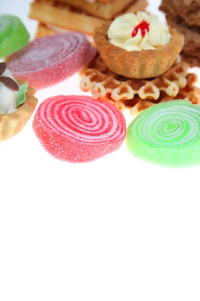 Pies, jellies and waffles — Stock Photo, Image