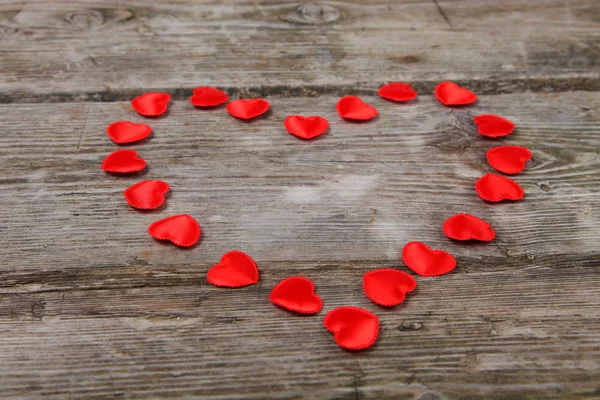 Hart van rode kleine harten — Stockfoto