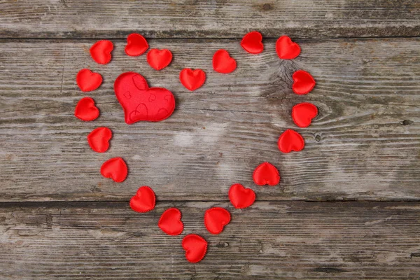 Hjärtat av röda små hjärtan — Stockfoto