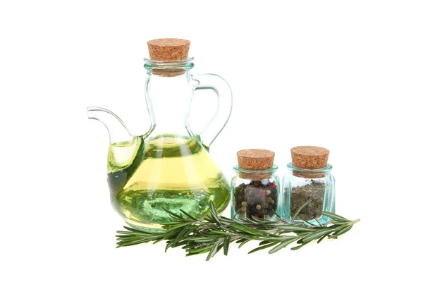 Rozmaryn i oliwy z oliwek — Zdjęcie stockowe