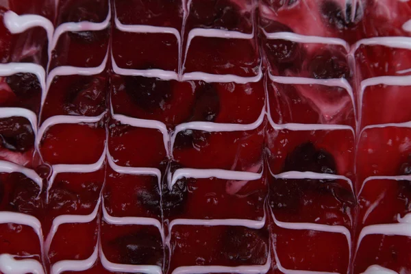 Bolo vermelho com geléia — Fotografia de Stock