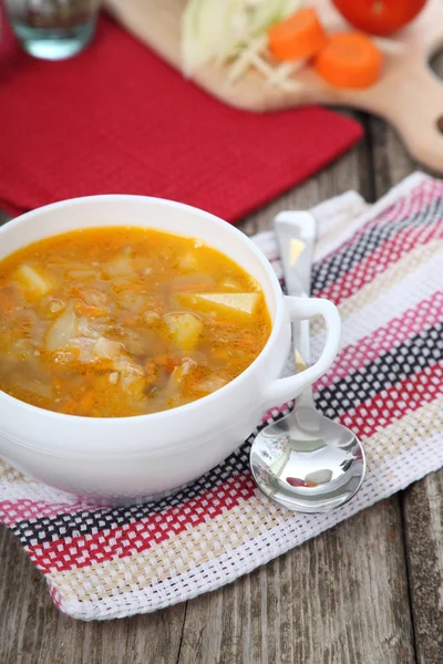 Cabbage soup — Stock Photo, Image