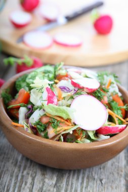 turp ile sebze salatası