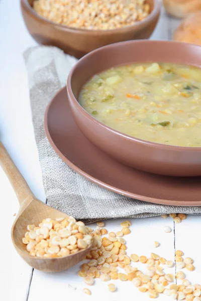 Delicious pea soup — Stock Photo, Image