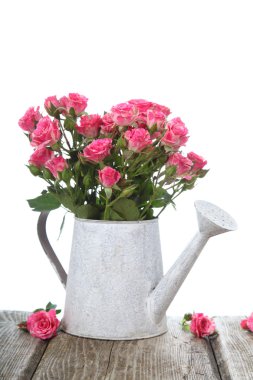 Bir buket pembe gül. 