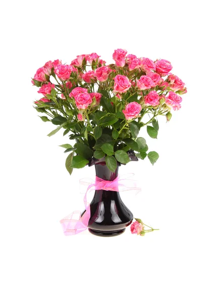 Strauß rosa Rosen — Stockfoto