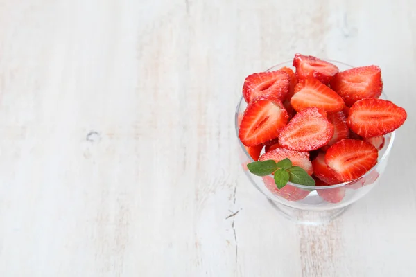 Reife Erdbeeren — Stockfoto