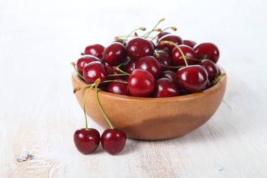 Olgun Kiraz ahşap kase 