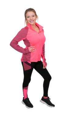 Egzersiz giysili güzel kadın