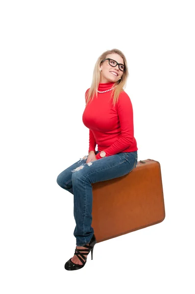 Woman going on Vacation Royalty Free Stock Photos