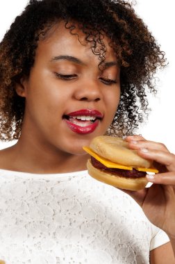 hamburger kadınla 