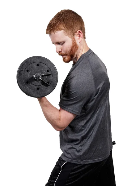 Man Lifting Weight — Stock Photo, Image