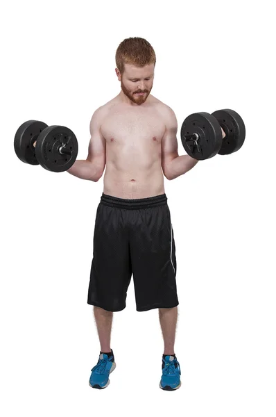 Man Lifting Weight — Stock Photo, Image