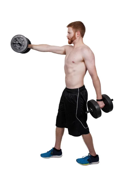Man Lifting Weight — Stock Photo, Image
