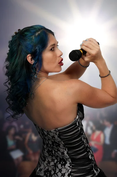 A Woman Singer — Stock Photo, Image