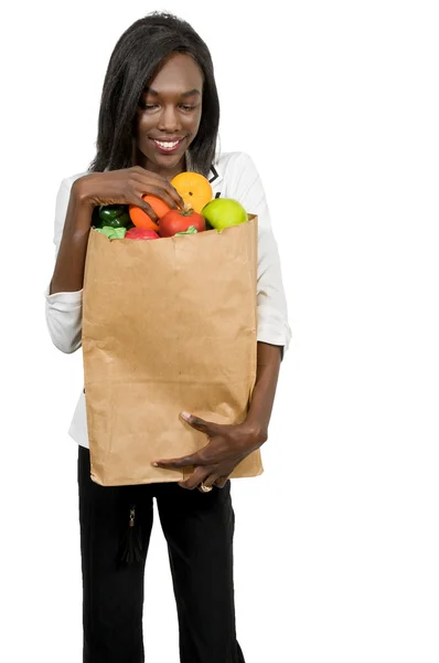 Woman with a Shopping Bag — Stock Photo, Image