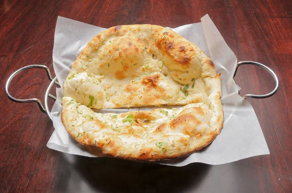 Delicious Afghan or Indian dish known as naan
