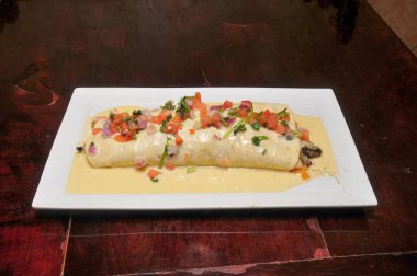 Otantik Tex Meksika mutfağı. Buritto olarak da bilinir.