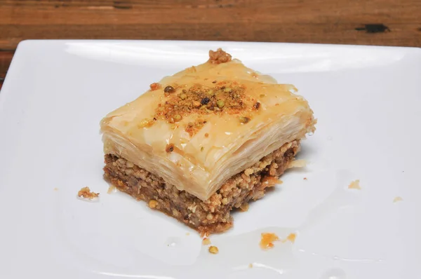 Het Heerlijke Gastronomische Dessert Bekend Als Baklava — Stockfoto