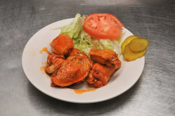 Autentisk Amerikansk Køkken Mad Bedst Kendt Som Buffalo Hot Wings - Stock-foto