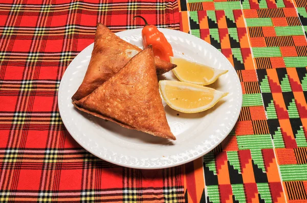 Heerlijke Indiase Keuken Het Beste Bekend Als Samosa — Stockfoto