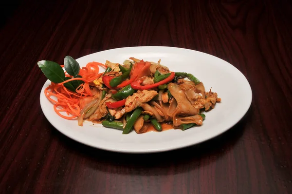 Deliciosa Cozinha Asiática Conhecida Como Pad Thai Tofu — Fotografia de Stock