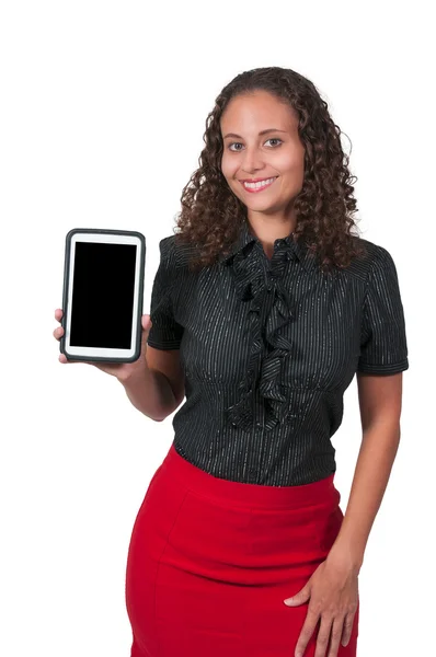 Mujer usando tableta — Foto de Stock