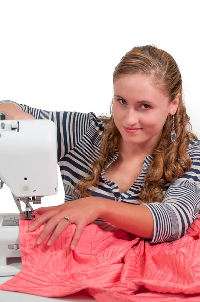 Vrouw naaister — Stockfoto